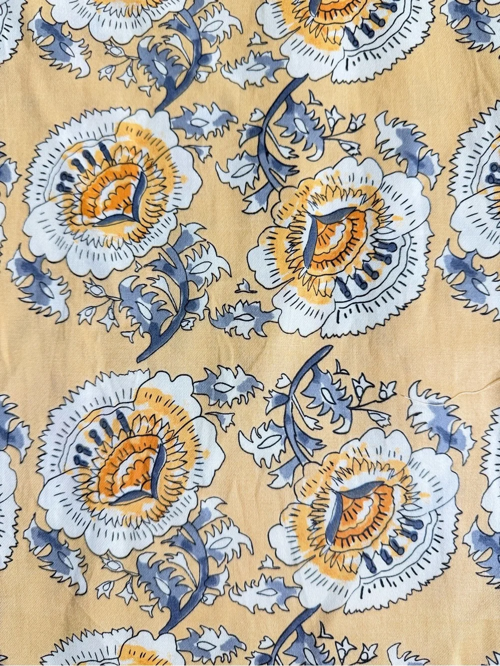 French Connection Home 3-Piece King Duvet Set India Marigold/White 100% Cotton